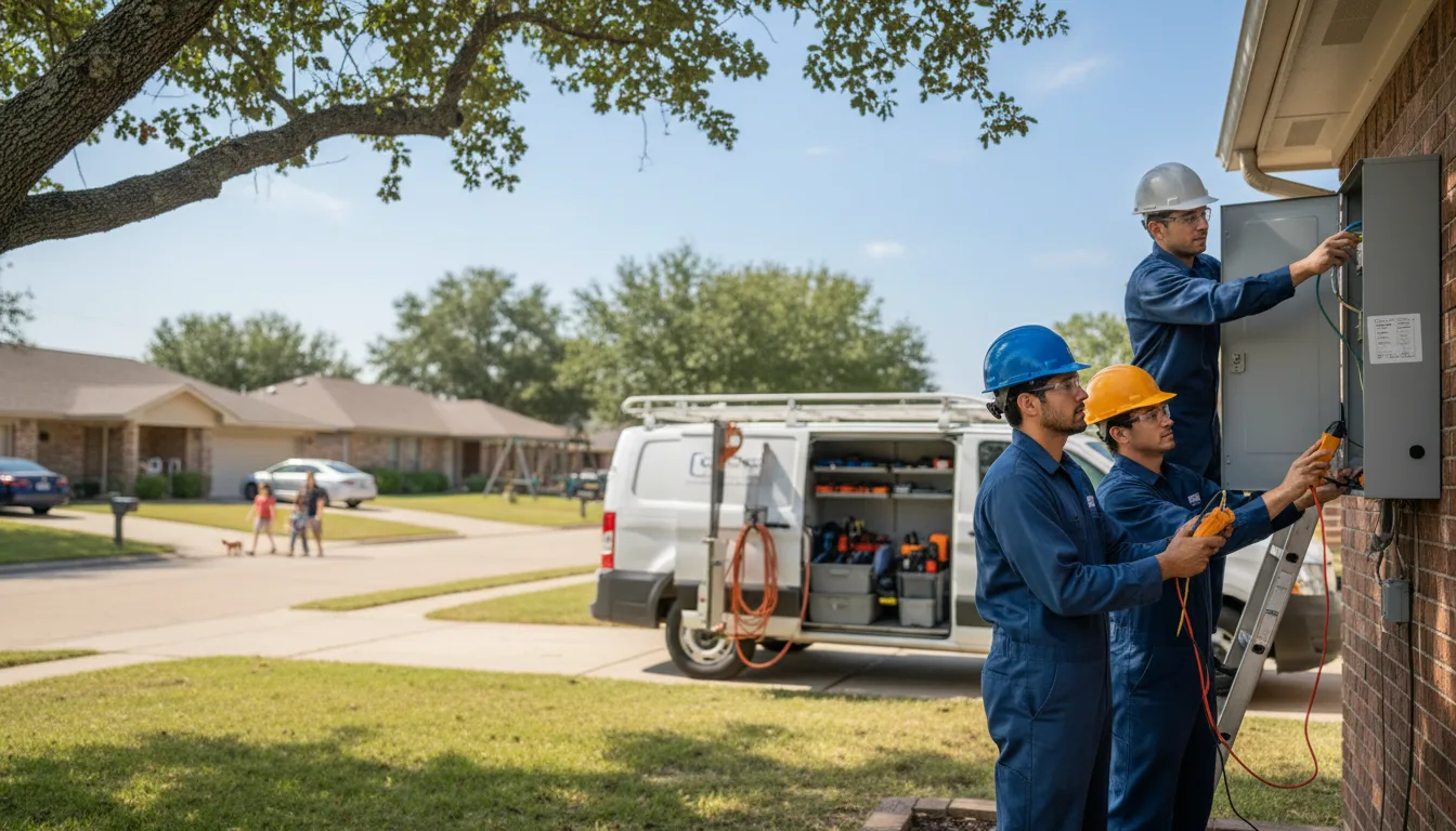 Certified electrician providing emergency electrical services in Green Forest, AR
